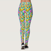 Bright Butterfly Pattern Leggings (Rückseite)