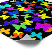 Bright Butterfly Poster Print (Ecke)