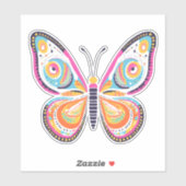 Bright Butterfly Sticker (Blatt)