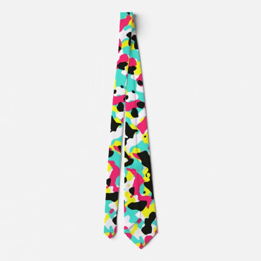 Bright Camouflage Neck Tie Krawatte (Rückseite)