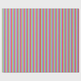 Bright Candy Stripe Geschenkpapier