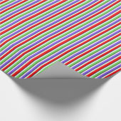 Bright Candy Stripe Geschenkpapier (Ecke)
