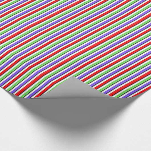 Bright Candy Stripe Geschenkpapier (Ecke)