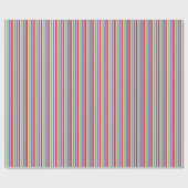 Bright Candy Stripe Geschenkpapier (Flach)