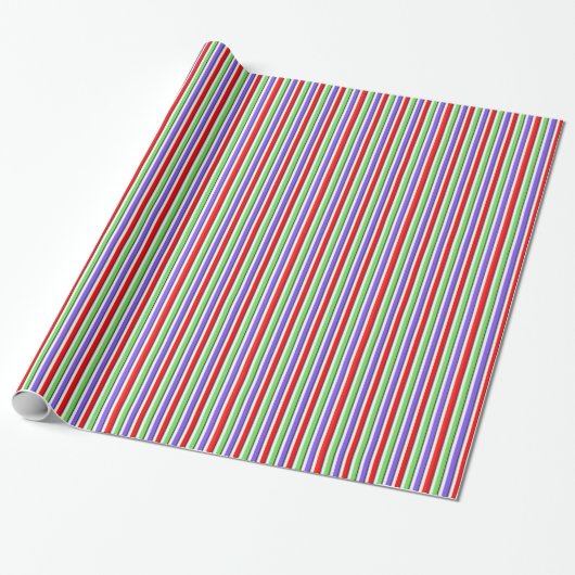 Bright Candy Stripe Geschenkpapier (Ungerollt)