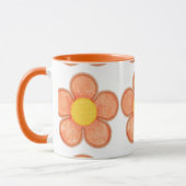 Bright Cantelope Summer Blume Tasse (Links)