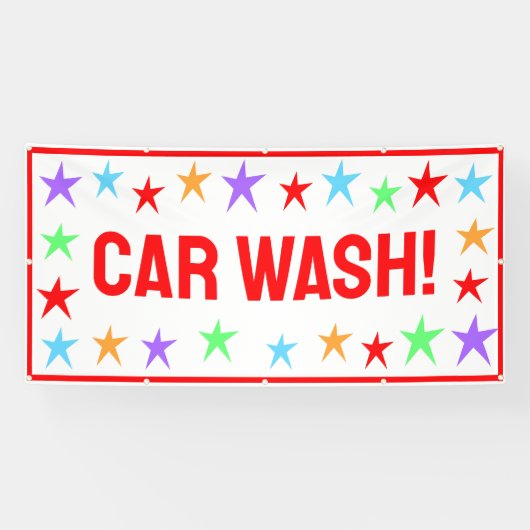 Bright Car Wash Banner (Horizontal)