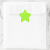 Bright Chartreuse Green Star Aufkleber (Tasche)
