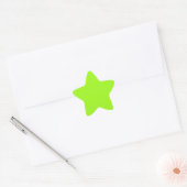 Bright Chartreuse Green Star Aufkleber (Umschlag)