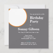 BRIGHT CHEERFUL SUN THEMED BIRTHDAY CAKE EINLADUNG (Rückseite)