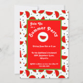 Bright Cheerful Watermelons Summer Party Einladung (Vorderseite)