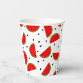 Bright Cheerful Watermelons Summer Party Pappbecher (Rückseite)