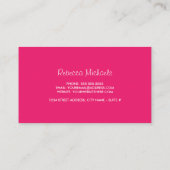 Bright & Cheery Color Block Business Cards Visitenkarte (Rückseite)