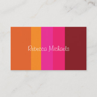 Bright & Cheery Color Block Business Cards Visitenkarte