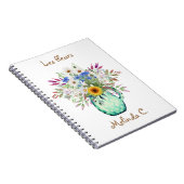 Bright & Cheful Summer Blume Notebook Notizblock (Rechte Seite)