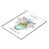 Bright & Cheful Summer Blume Notebook Notizblock (Linke Seite)