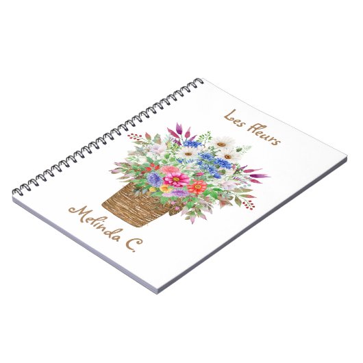 Bright & Cheful Summer Blume Notebook Notizblock (Linke Seite)