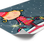 Bright Christmas Elf Poster (Ecke)