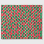 Bright Christmas Geometric Harlequin Geschenkpapier (Flach)
