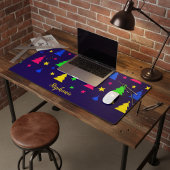 Bright Christmas Tree Festive Personalized Pattern Schreibtischunterlage