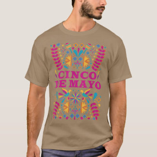 Bright Cinco De Mayo Blume Graphic for Wo T-Shirt