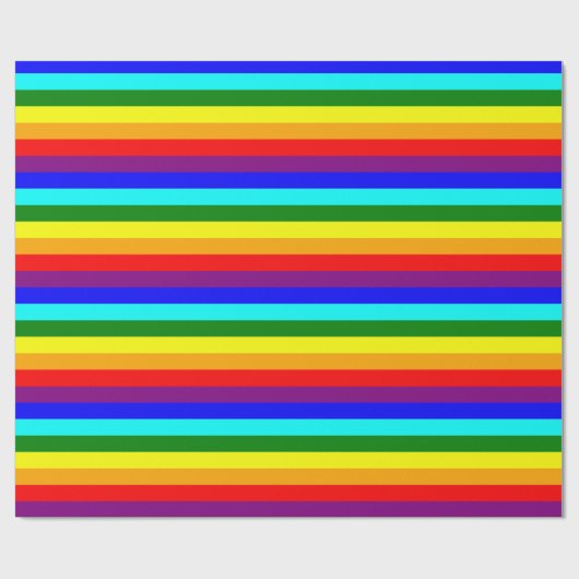 Bright Classic Rainbow Geschenkpapier (Flach)
