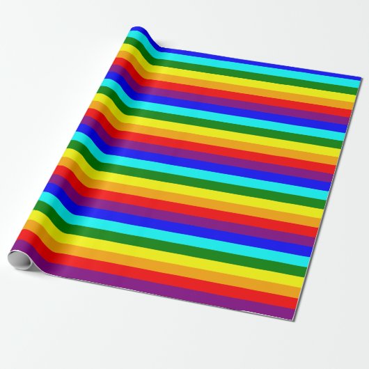 Bright Classic Rainbow Geschenkpapier (Ungerollt)