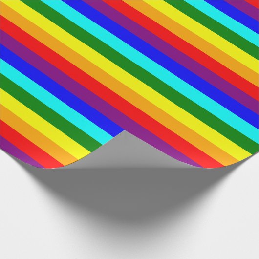 Bright Classic Rainbow Geschenkpapier (Ecke)
