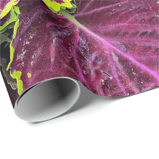 Bright Coleus Leaf Design Geschenkpapier (Rolleneckpunkt)