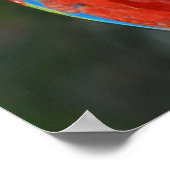 Bright Colored Parrot Poster (Ecke)