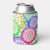 Bright Colorful Abstract Circles Pattern Dosenkühler (Kanne Rückseite)
