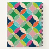 Bright Colorful Circles-Notebook Notizblock (Rückseite)