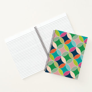 Bright Colorful Circles-Notebook Notizblock
