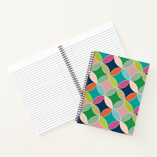 Bright Colorful Circles-Notebook Notizblock (Innenseite)
