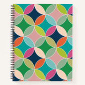 Bright Colorful Circles-Notebook Notizblock (Vorderseite)