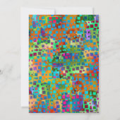Bright Colorful Confetti Graduation Party Einladung (Rückseite)