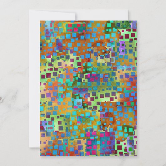 Bright Colorful Confetti Graduation Party Einladung (Rückseite)