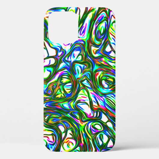 Bright Colorful Cool Funky Case-Mate iPhone Hülle (Rückseite)