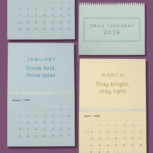 Bright & Colorful Inspiration Wall Calendar Kalender