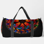 Bright Colorful Mandala Red Gemstones Duffle Bag (Vorderseite)