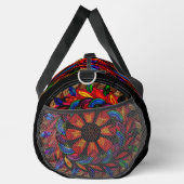 Bright Colorful Mandala Red Gemstones Duffle Bag (Rechts)