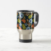 Bright Colorful Modern Pretty Flower Pattern Reisebecher (VorderseiteRechts)