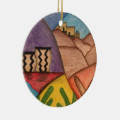 Bright Colorful Rainbow Arizona Keramikornament (Rechts)
