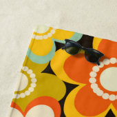 Bright Colorful Retro Cute Floral Pattern Strandtuch (Beispiel)