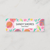 Bright Colorful Seashells Pattern CUSTOM HANG TAG (Vorderseite)