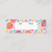 Bright Colorful Seashells Pattern CUSTOM HANG TAG (Rückseite)
