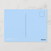 Bright Colorful Spiral Rainbow Swirl Postkarte (Rückseite)