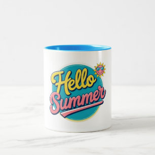Bright & Colorful Sunshine Coffee Cup Zweifarbige Tasse
