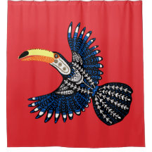 Bright Colorful Tropical Jungle Toucan Bird