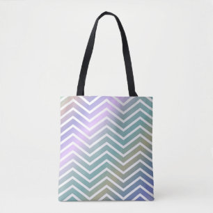 Bright Colorful Zigzag Tasche